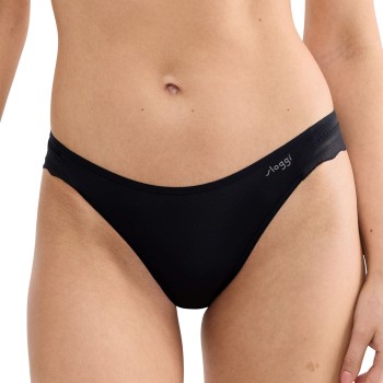 Sloggi Trusser 2P GO Blush High Leg Brief Sort polyamid X-Large Dame