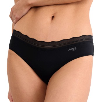 Sloggi Trusser 2P GO Blush Hipster Sort polyamid Large Dame