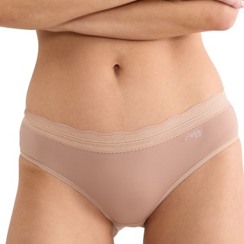 Sloggi Trusser 2P GO Blush Hipster Beige polyamid Small Dame