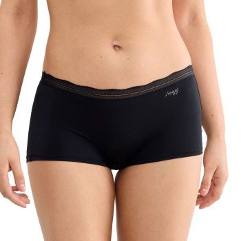 Sloggi Trusser 2P GO Blush Shorts Sort polyamid Small Dame