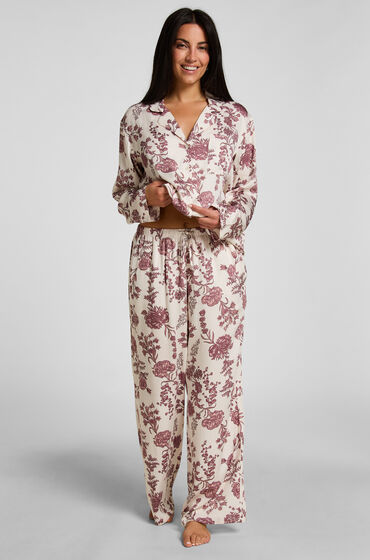 Hunkemöller Pyjamas Bukser Woven Print Beige