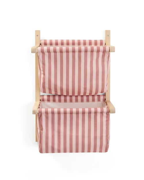 Kid's Concept Tekstil Til Vægopbevaring Stripe Clay Pink  Stripe Clay Pink  One Size  Lyserød  One Size  Drenge, Piger
