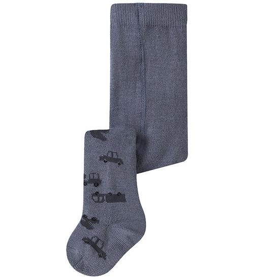 Name It Strømpebukser - Uld/Bomuld - NbmWak - Folkstone Gray/Mac