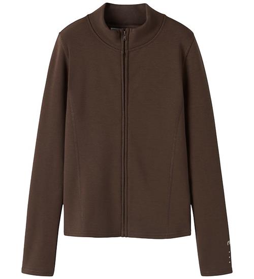 Name It Sport Cardigan m. For - NkfTeagan - Slim - Chocolate Mar