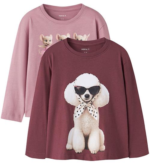 Name It Bluse - 2-pak - NmfVotea - Wild Ginger/Lilas Ballerina M