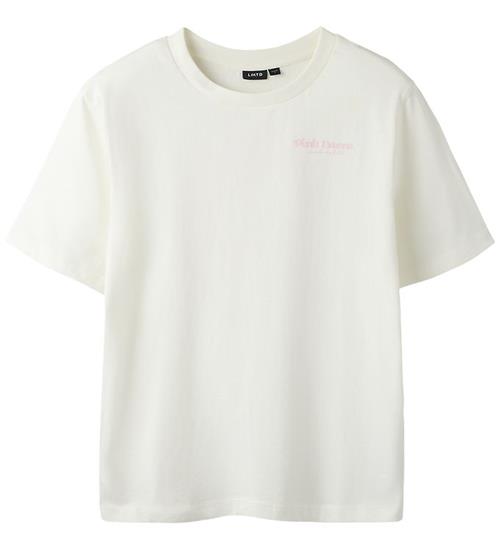 LMTD T-shirt - NlfHubba - White Alyssum/Pink A Boo
