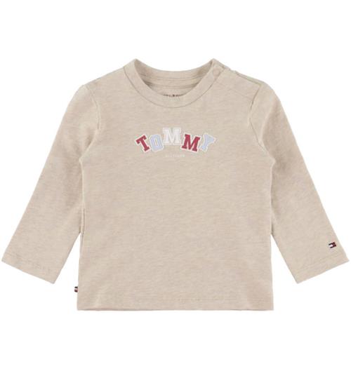 Tommy Hilfiger Bluse - Gentle Gold Heather m. Print
