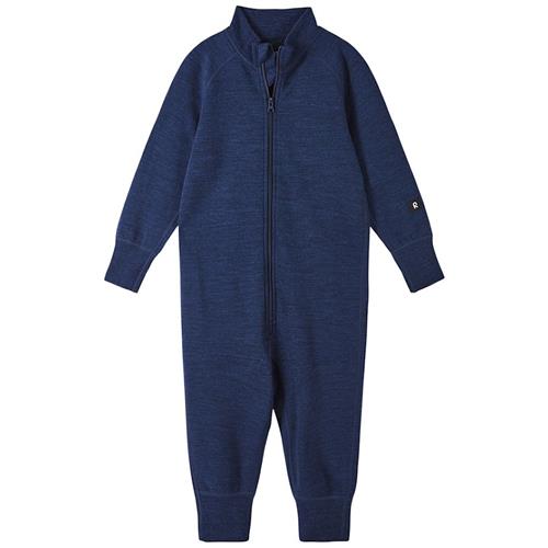 Reima Parvin Heldragt I Uld Navy  Navy 116 cm  Marineblå  116 cm  Drenge, Piger
