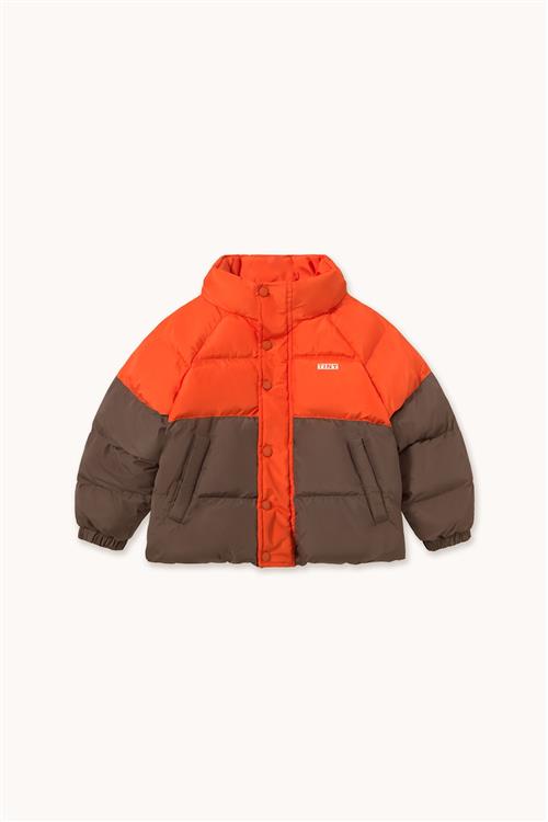 Tinycottons Color Block Short Padded Jacket Summer Red-10y  Rød  10 år  Drenge, Piger