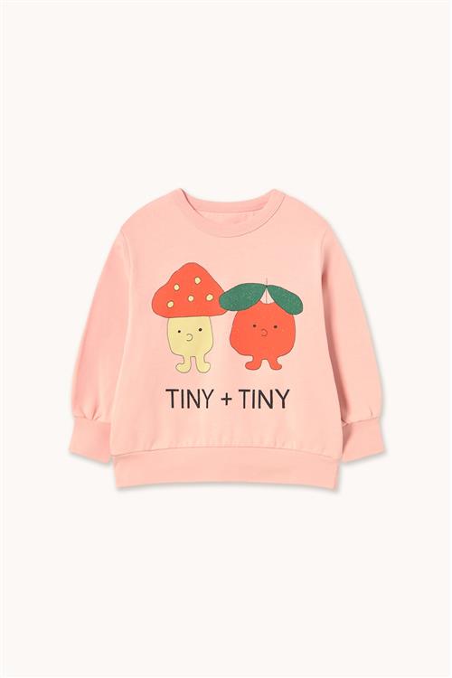 Tinycottons Tiny & Tiny Graphic Sweatshirt Wild Rose-6y  Lyserød  6 år  Drenge, Piger