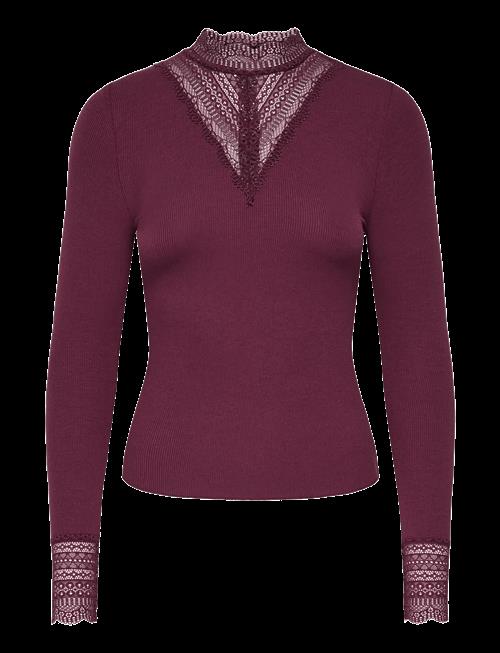 ONLY | Onltilde L/S High Neck Lace Top Jrs Noos | M