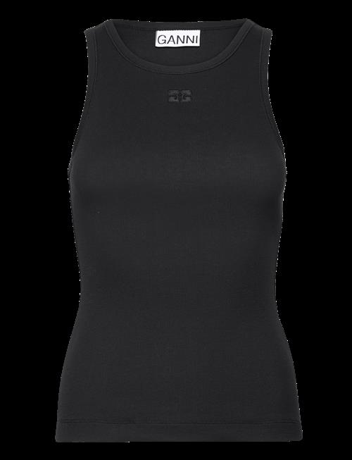 Ganni | Soft Cotton Rib Tank Top | XL