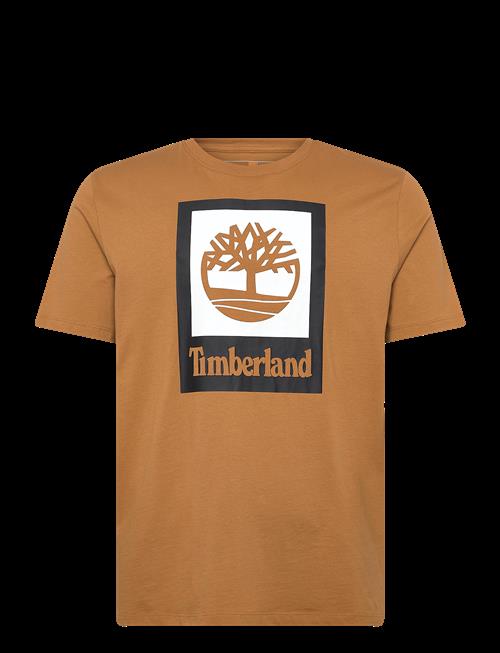 Timberland | Stack Logo Colored Short Sleeve Tee Wheat Boot | M