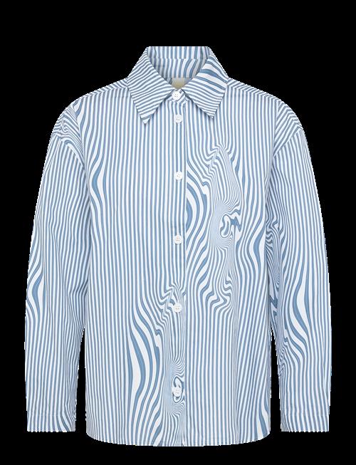 Brixtol Textiles | Stella Dark Navy White Stripe | M