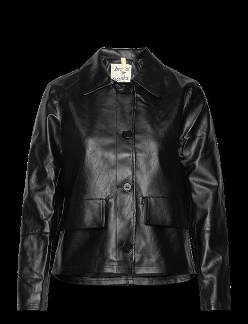 Brixtol Textiles | Sissel Faux Leather Black | XS