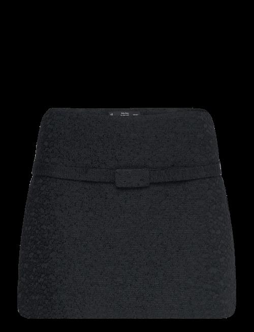 Mango | Tweed Mini-Skirt With Decorative Belt | XL