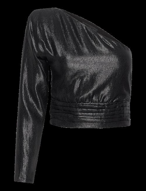 Mango | Asymmetrical Puff Sleeve Blouse | M