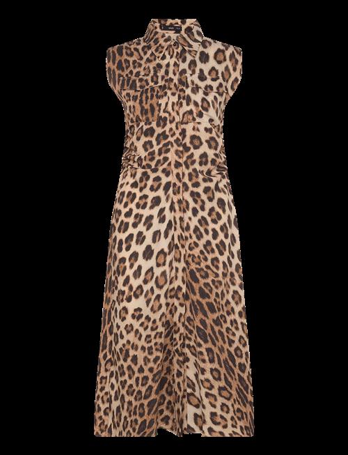 Mango | Leopard-Print Shirt Dress | XS