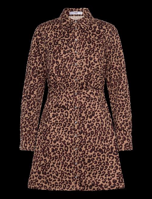 Mango | Leopard-Print Shirt Dress | M
