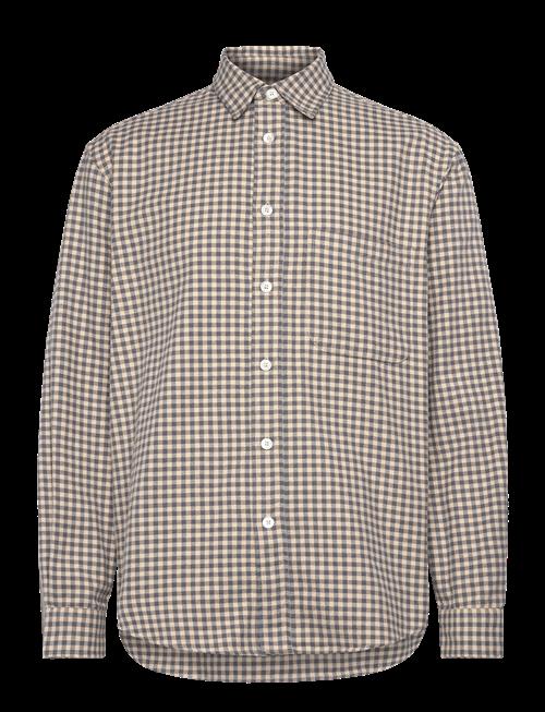 Garment Project | Relaxed Long Sleeved Shirt - Grey/B | M