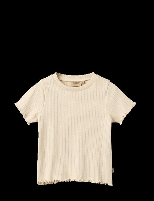 Wheat | Rib T-Shirt S/S Irene | 116