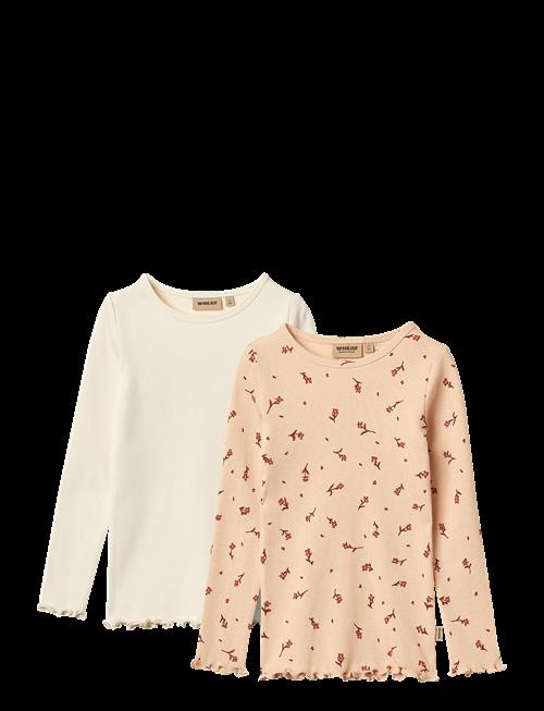 Wheat | 2 Rib T-Shirts L/S Ida | 98