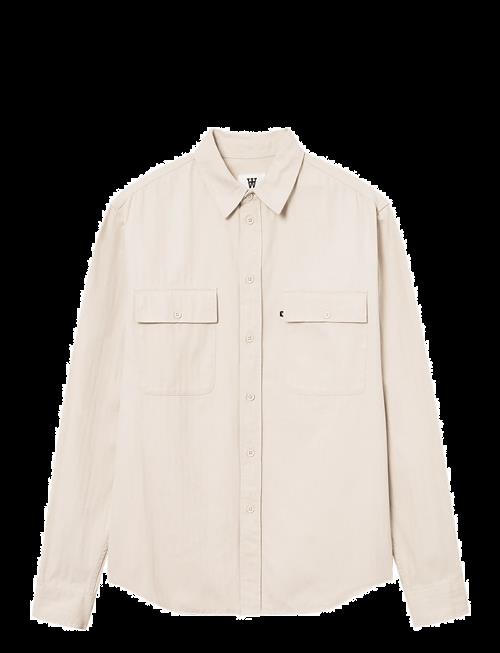 WOOD WOOD | Wwaxl Herringbone Shirt | M