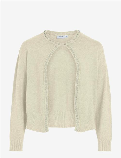 Vila | Vizafina L/S O-Neck Pearl Knit Cardi/1 | L