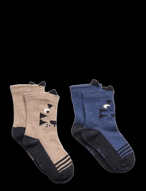 Minymo | Socks W. 3D Effect (2-Pack) | 35\38