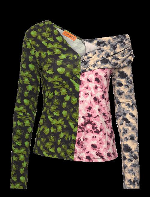 STINE GOYA | One Shoulder Long Sleeve Top, 2254 | XS
