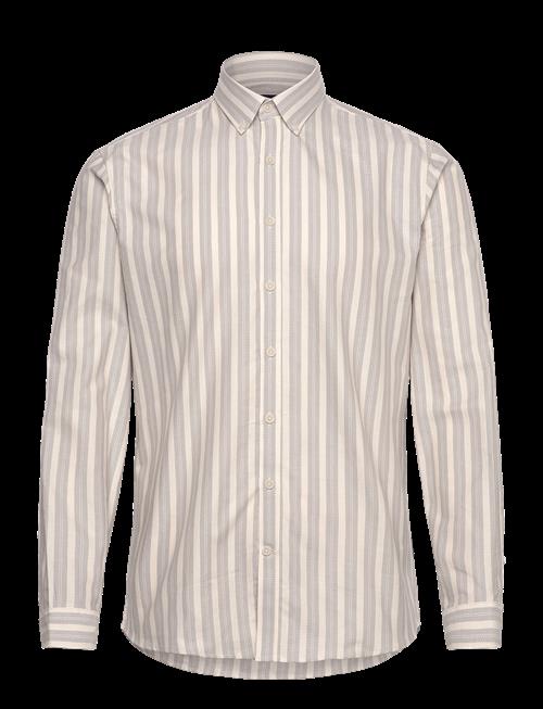 Lindbergh | Striped Oxford Shirt L/S | L