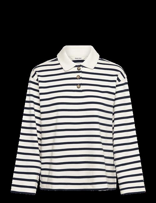 Selected | Slfwada Ls Stripe Collar Top Noos | XXL