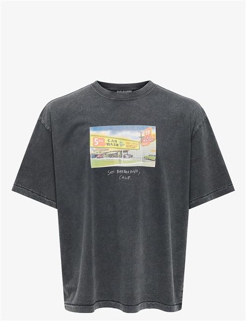 ONLY & SONS | Onsdevin Ovz Washed Ss Tee Vd | XS