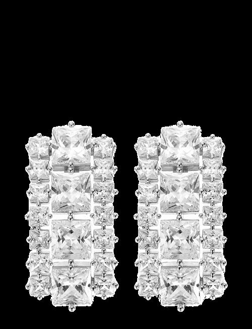By Jolima | Sky Crystal Earring Silver | ONE SIZE