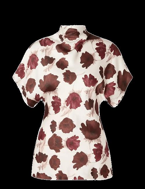 Malina | Otilia Draped Half Polo Top | S