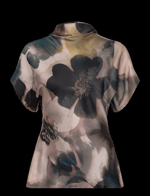 Malina | Otilia Draped Half Polo Top | L