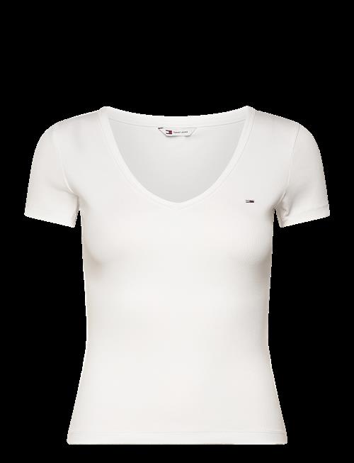Tommy Jeans | Tjw Slim Essential Rib V Ss | L