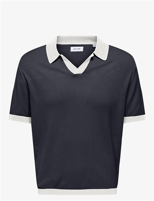 ONLY & SONS | Onsadrian Reg 12 Ss Contrast Polo Knit | XL