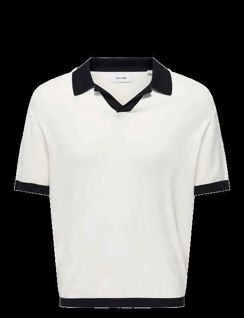 ONLY & SONS | Onsadrian Reg 12 Ss Contrast Polo Knit | XS
