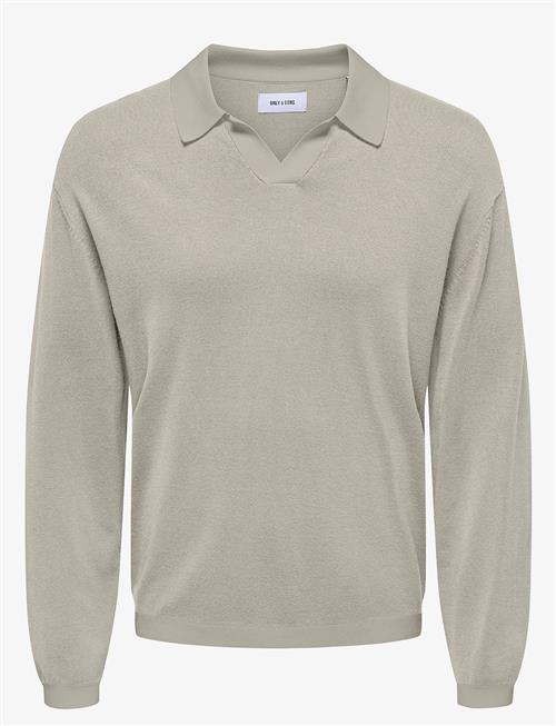ONLY & SONS | Onsadrian Reg 12 Ls Contrast Polo Knit | L