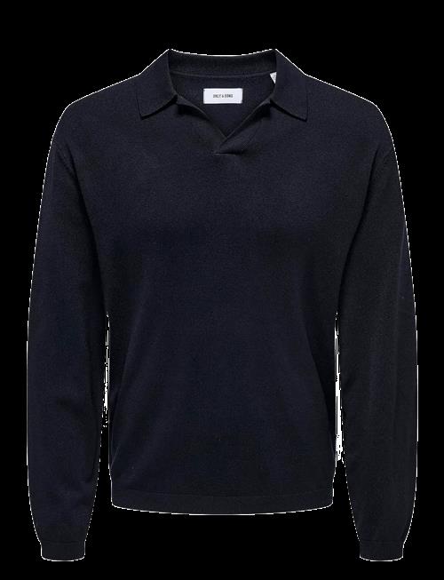 ONLY & SONS | Onsadrian Reg 12 Ls Contrast Polo Knit | M