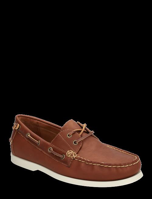 Polo Ralph Lauren | Merton Color-Blocked Leather Boat Shoe | 41