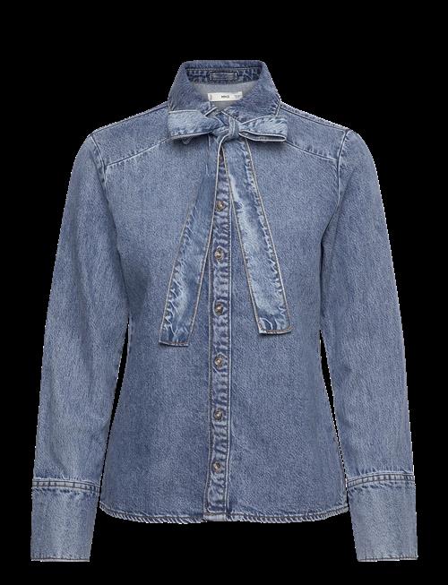 Mango | Denim Shirt With Bow | XS