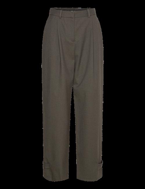 Mango | Buttoned-Hem Wide Leg Trousers | 34