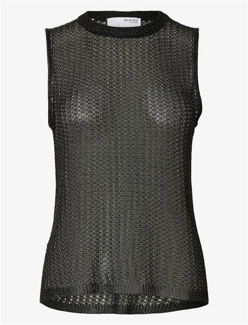 Selected | Slfsadie Metallic Sl Knit O-Neck Top | M