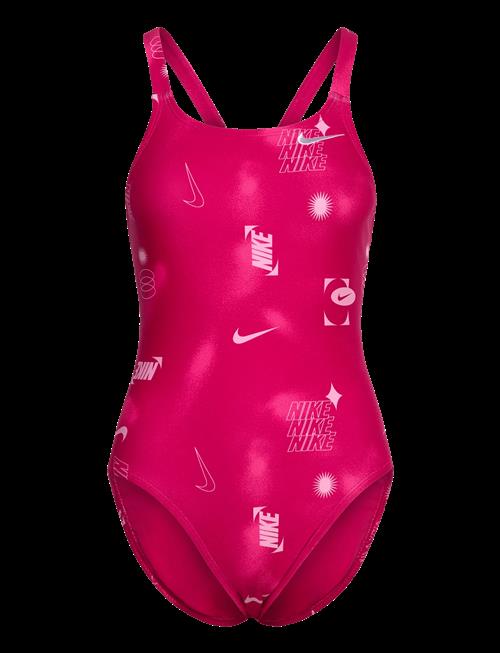 NIKE SWIM | Nike Hydrastrong Multi Print Fastback One Piece | 34
