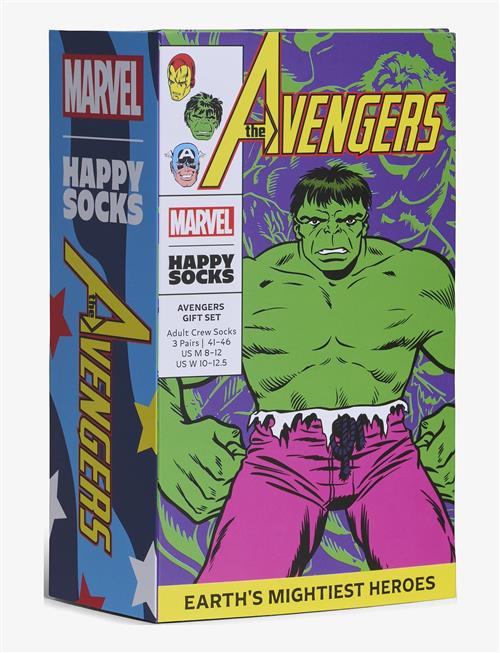 Happy Socks | Marvel™ Avengers 3-Pack Socks Gift Set | 41-46