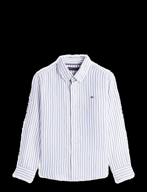 Tommy Hilfiger | Linen Blend Striped Shirt Ls | 140