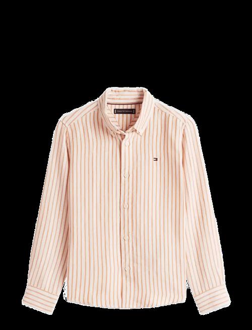 Tommy Hilfiger | Linen Blend Striped Shirt Ls | 140
