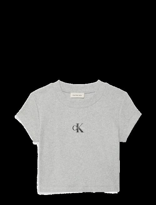 Calvin Klein Jeans | Monologo Baby Rib Tee | XS